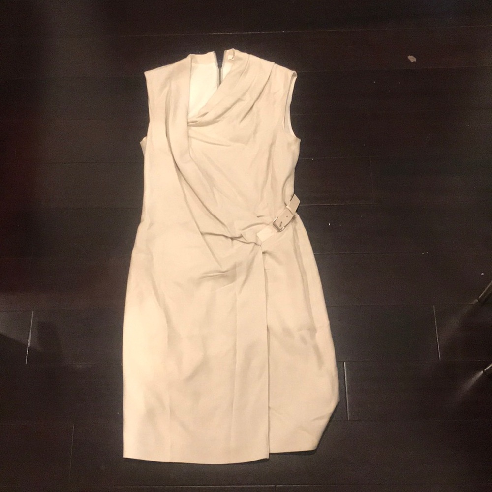Helmet Lang Creme Dress Size 4